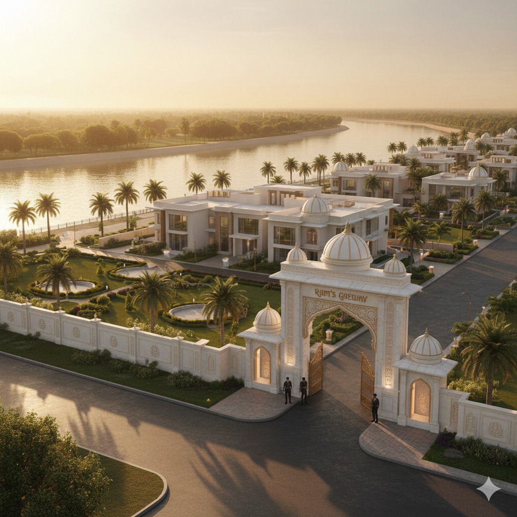 Premium riverfront living at The Sarayu A 7-Star Investment.