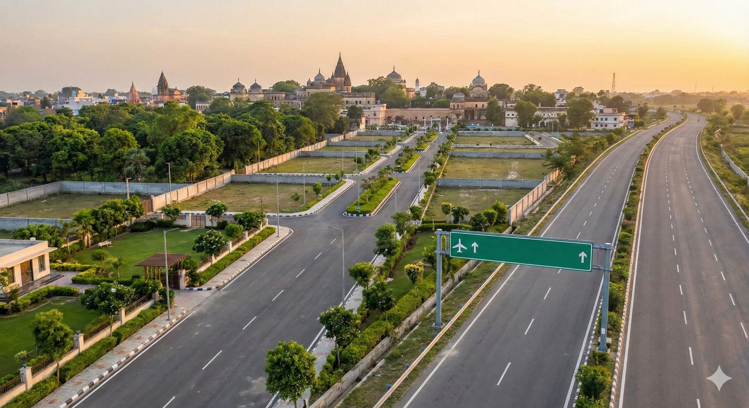 House of Abhinandan Lodha The Sarayu premium plotted development near Southern Ayodhya Bypass with airport access.