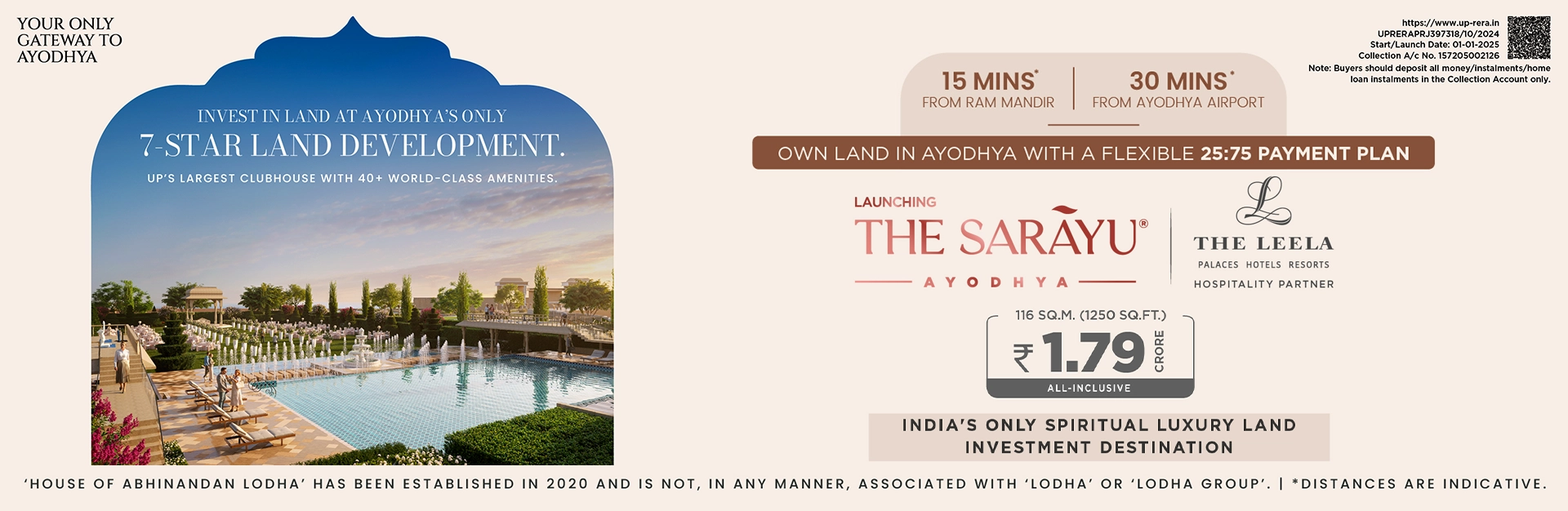 Sarayu Plots House Of Abhinandan Lodha Ayodhya