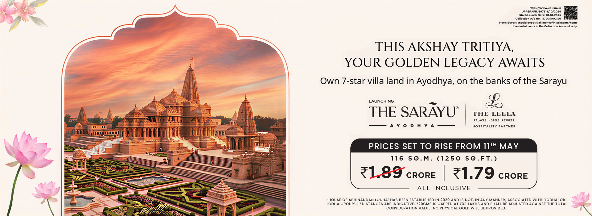 Sarayu Plots House Of Abhinandan Lodha Ayodhya