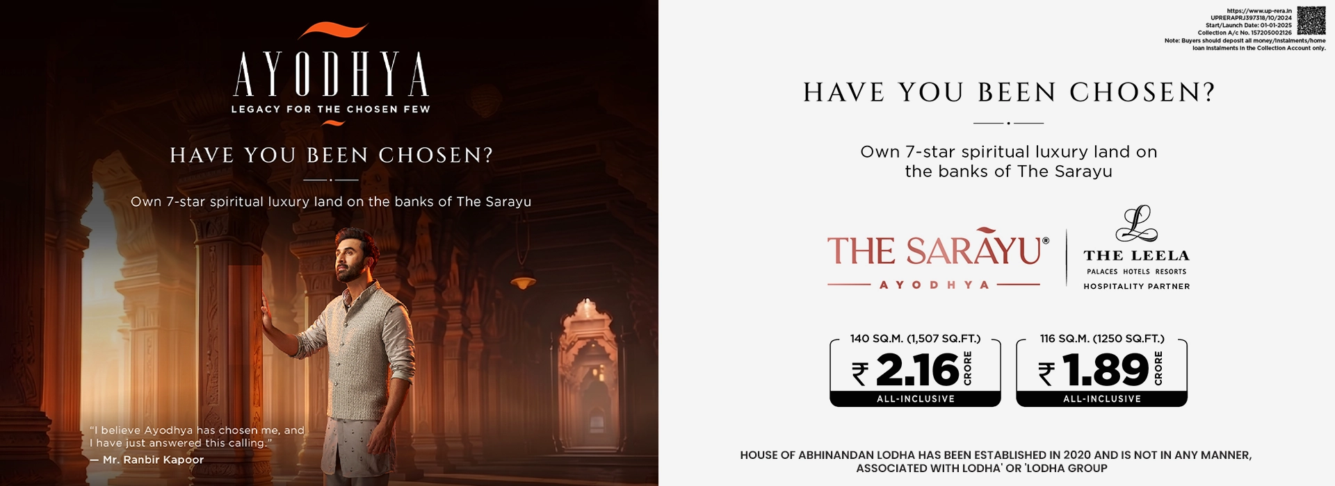 Sarayu Plots House Of Abhinandan Lodha Ayodhya